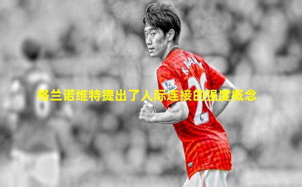 格兰诺维特提出了人际连接的强度概念
